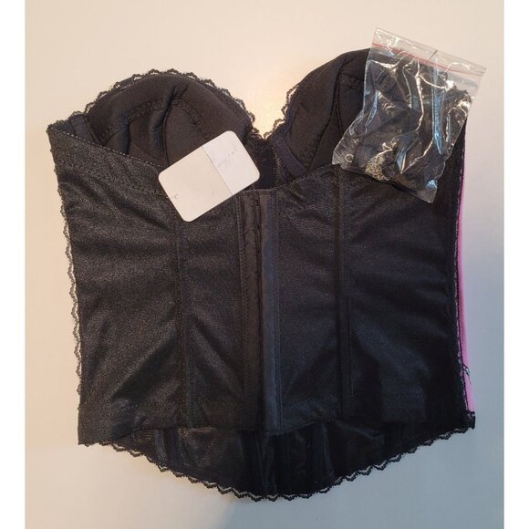 Women Sexy Women's Small Pink Bustier Corset With Removable Straps SL5093-3 - Picture 3 of 4